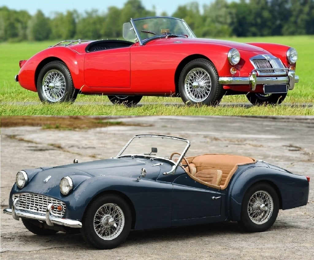 MGA - Triumph TR3, Auto's, Oldtimers, Particulier, Triumph, Benzine, Cabriolet, 2 deurs, Ophalen