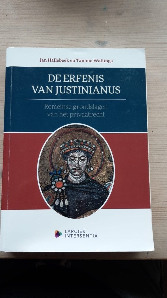 De erfenis van justinianus, Ophalen of Verzenden, Zo goed als nieuw, Hoger Onderwijs, Intersentia