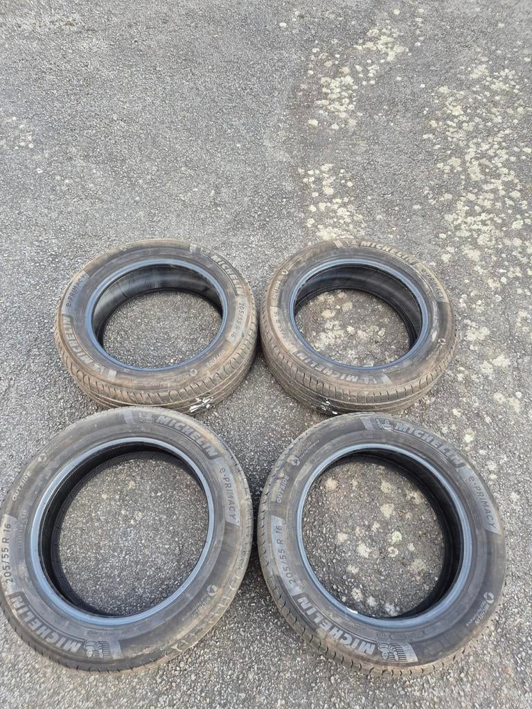 4 pneus été 205 55 r 16 205/55r15 94v Michelin, Gebruikt, 16 inch, 205 mm, Band(en)