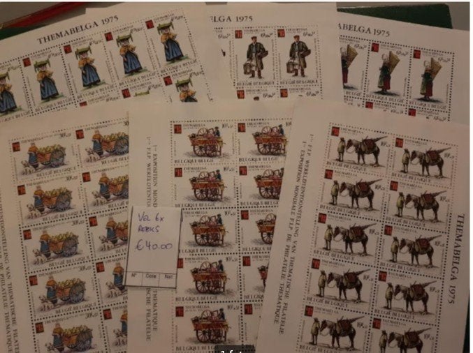 Timbres-poste séries 1789-1794 ** Série 6x feuille de 10, Timbres & Monnaies, Timbres | Europe | Belgique, Enlèvement ou Envoi