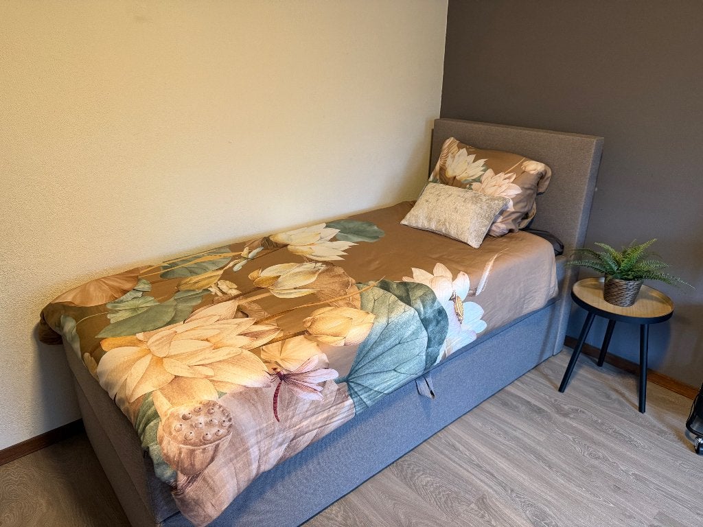 Splinternieuwe boxspring 90x200 met opbergruimte, Ophalen, 90 cm, Eenpersoons, Nieuw