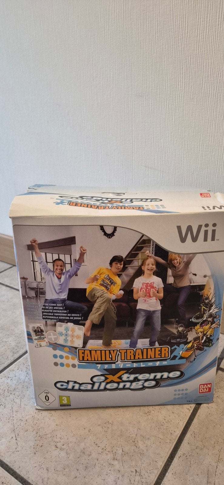 Tapis d'entraînement familial pour Nintendo Wii, 2 joueurs, Enlèvement, Comme neuf