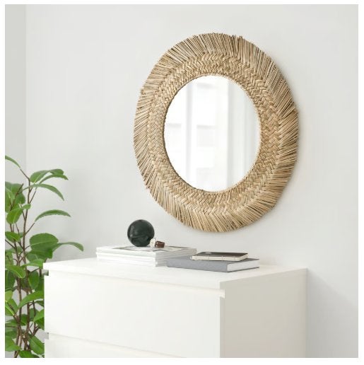 IKEA spiegel VRIGSTAD, Ophalen, Gebruikt, Rond, Minder dan 100 cm