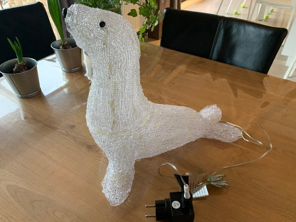 Nieuw LED Verlichte kerst decoratie zeehond, Diversen, Ophalen, Nieuw