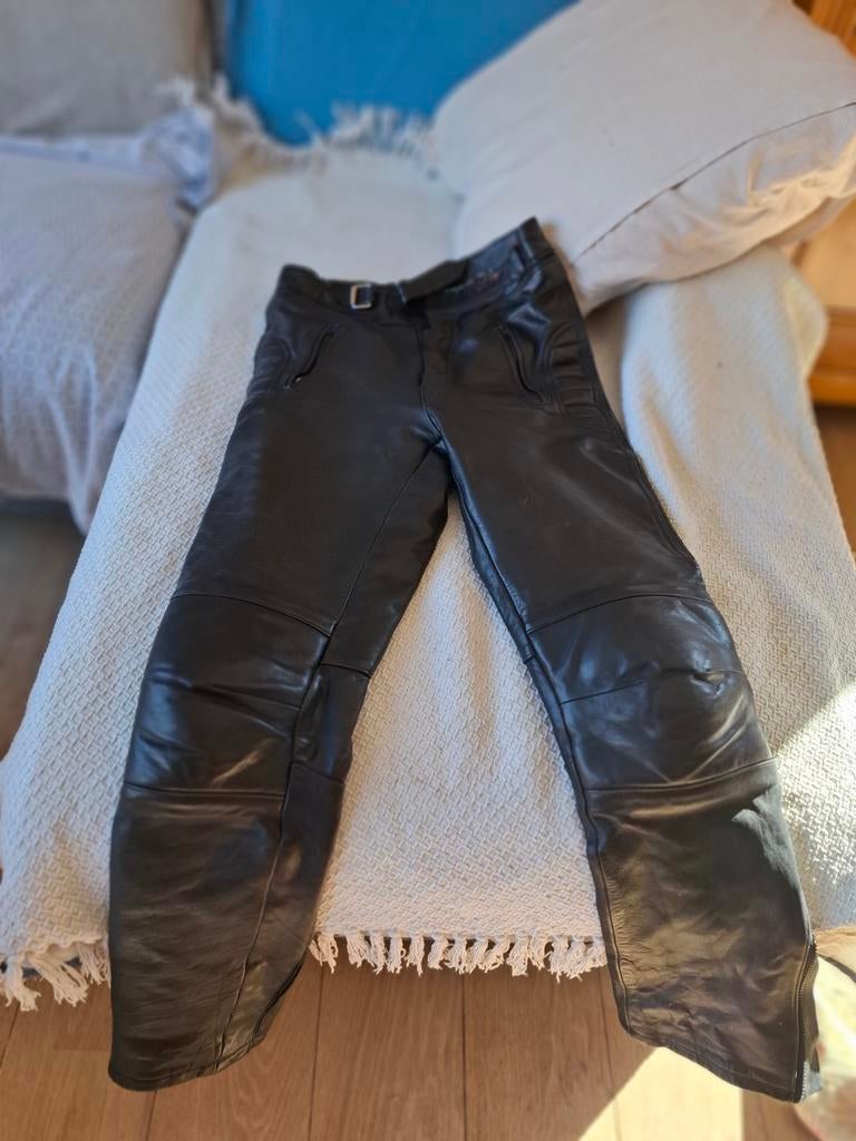 Lederen motor broek. Paar keer gedragen. Dames., Enlèvement, Femmes