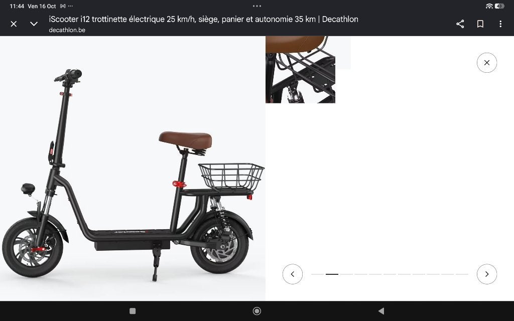 Trottinette électrique Iscooter I12, Vélos & Vélomoteurs, Enlèvement, Neuf, Step électrique (E-scooter), Autre