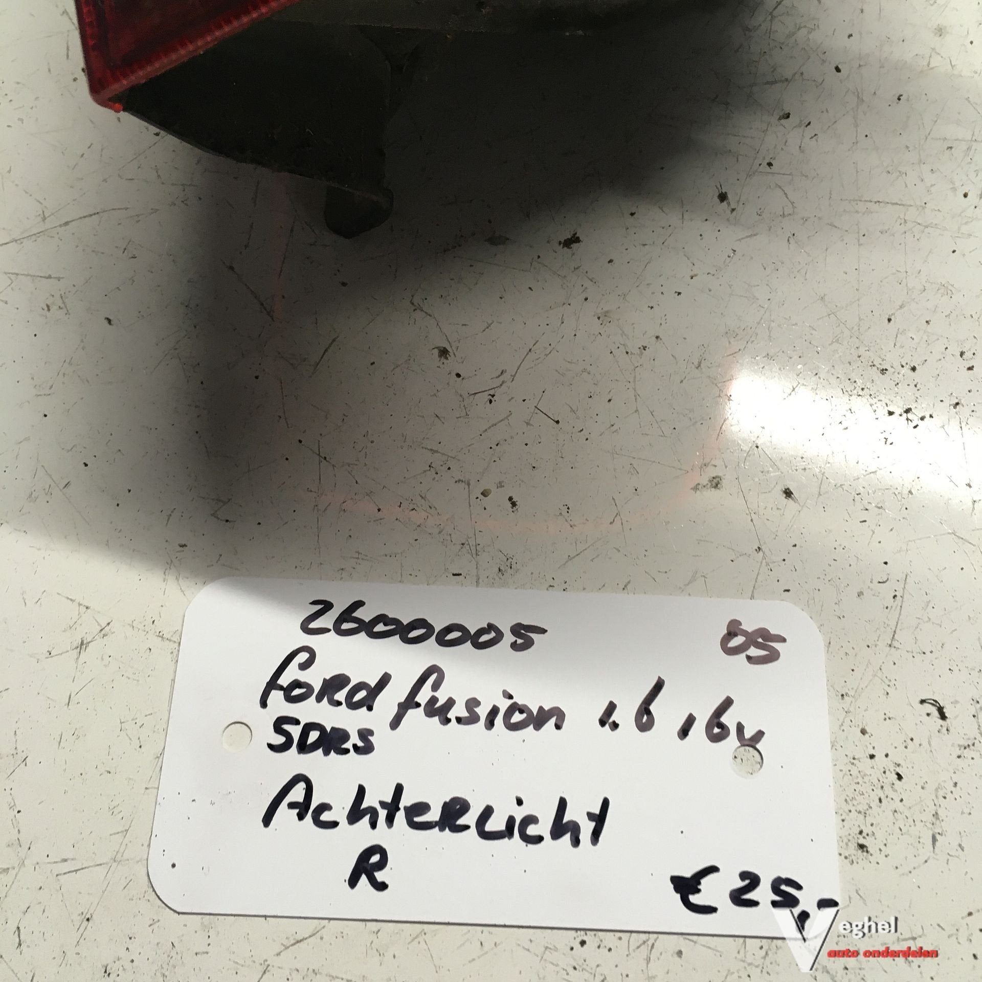 Ford Fusion 1.6 16v  5drs 2005 2600005  Achterlicht Rechtsac, Auto-onderdelen, Verlichting, Gebruikt, Ophalen of Verzenden