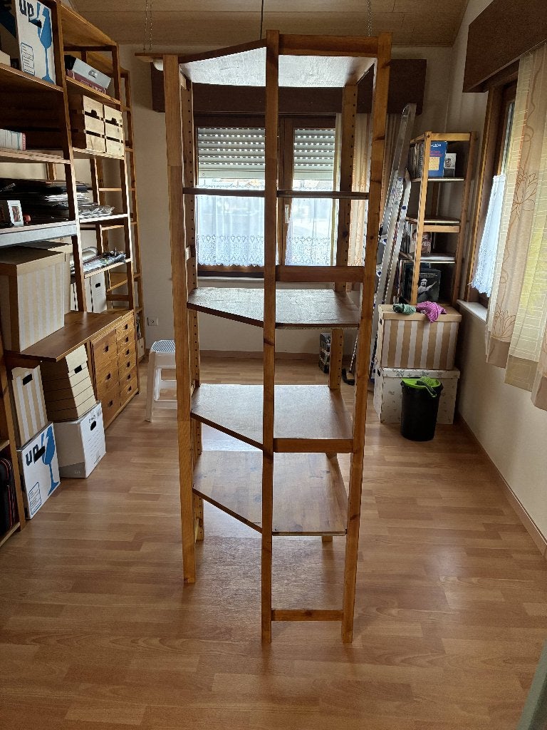 2 Ivarhoekrekken met legplanken hoogte 178cm en 226cm, Huis en Inrichting, Woonaccessoires | Wandplanken en Boekenplanken, Zo goed als nieuw