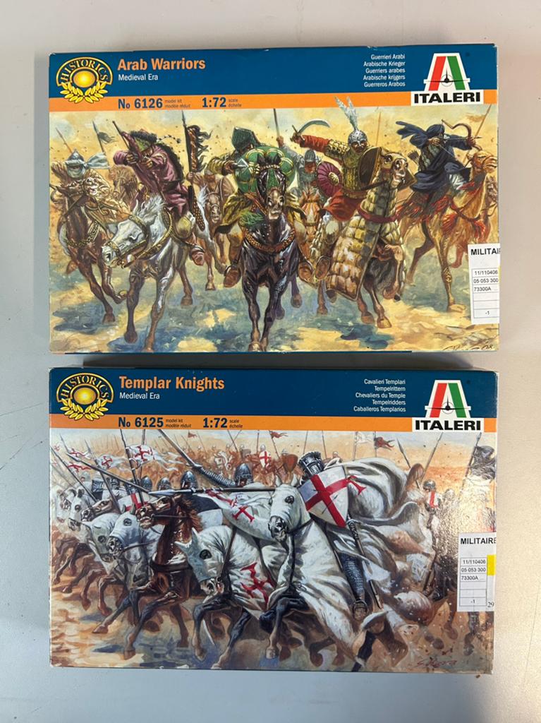 Lot maquettes Italieri templiers/soldats arabes (1/72), Hobby en Vrije tijd, Modelbouw | Figuren en Diorama's, Ophalen, Zo goed als nieuw