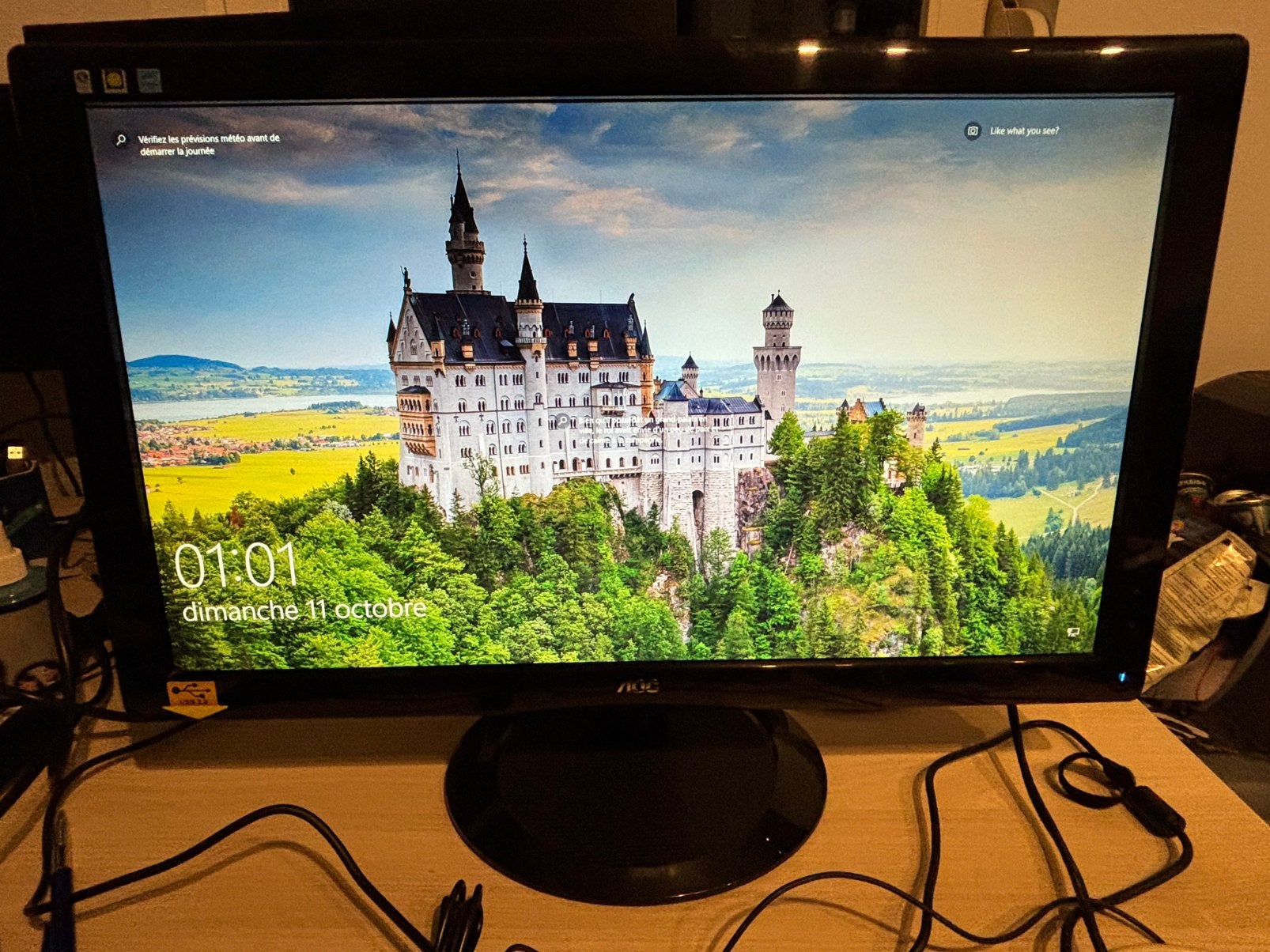 AOC 2436 24" Full HD audio en geïntegreerde USB 1j garantie, Computers en Software, DVI, Gebruikt, 3 tot 5 ms, Kantelbaar