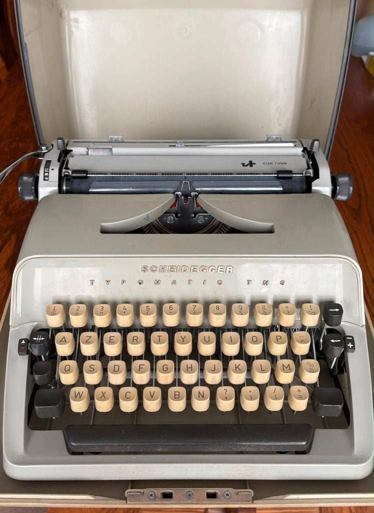 Te koop: typemachine Scheidegger, Diversen, Ophalen, Gebruikt