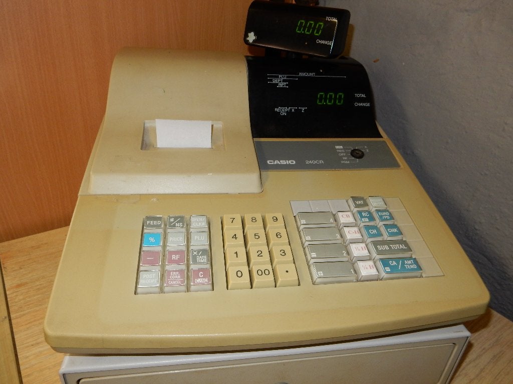 caisse enregistreuse  + accessoires, Enlèvement, Utilisé
