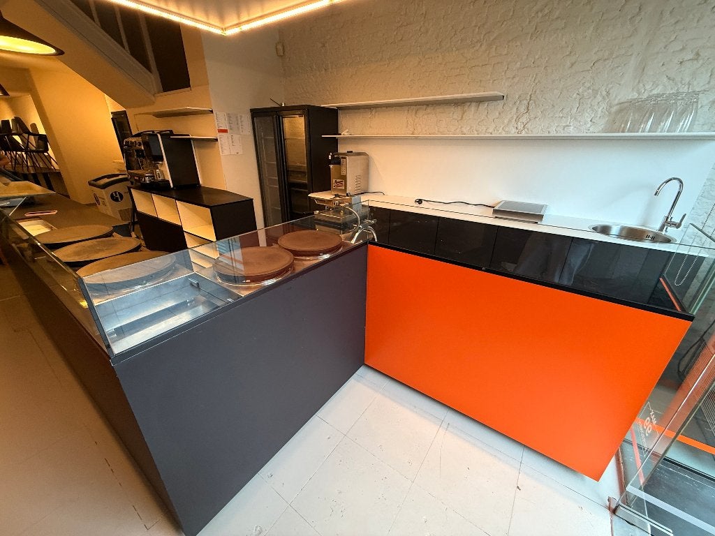Horeca werktoog met kasten en achterwerkblad, Enlèvement