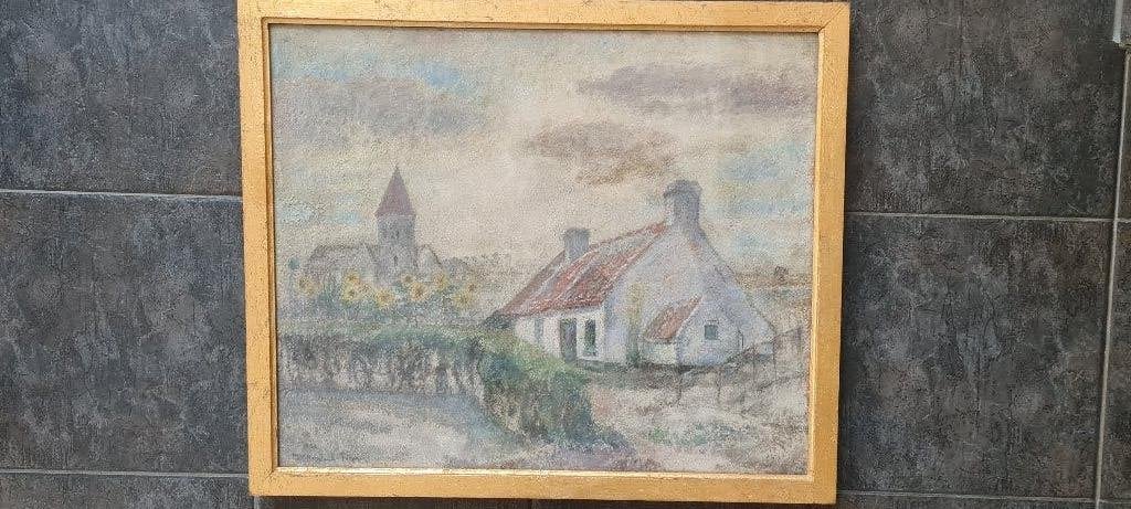 Schilderij van Marie Van Humbeeck (1888 -1969 ), Antiek en Kunst, Kunst | Schilderijen | Klassiek, Ophalen of Verzenden