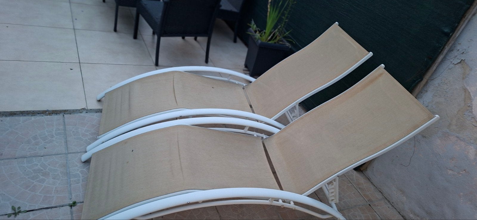ligstoelen — €60, Tuin en Terras, Ligbedden, Ophalen
