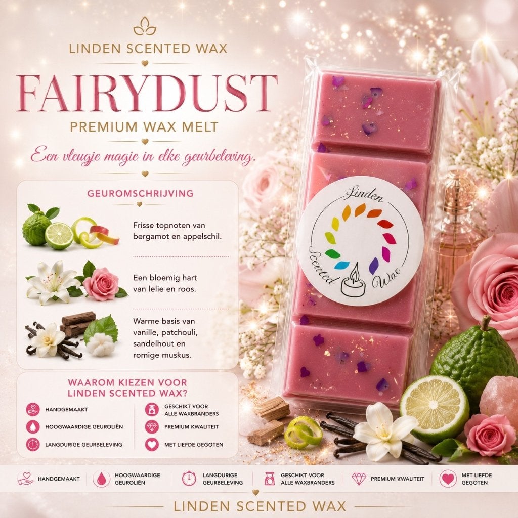 Parfum Waxmelts FAIRYDUST Waxmelt fabriqué à la main, Enlèvement ou Envoi, Neuf, Cire, Bougie