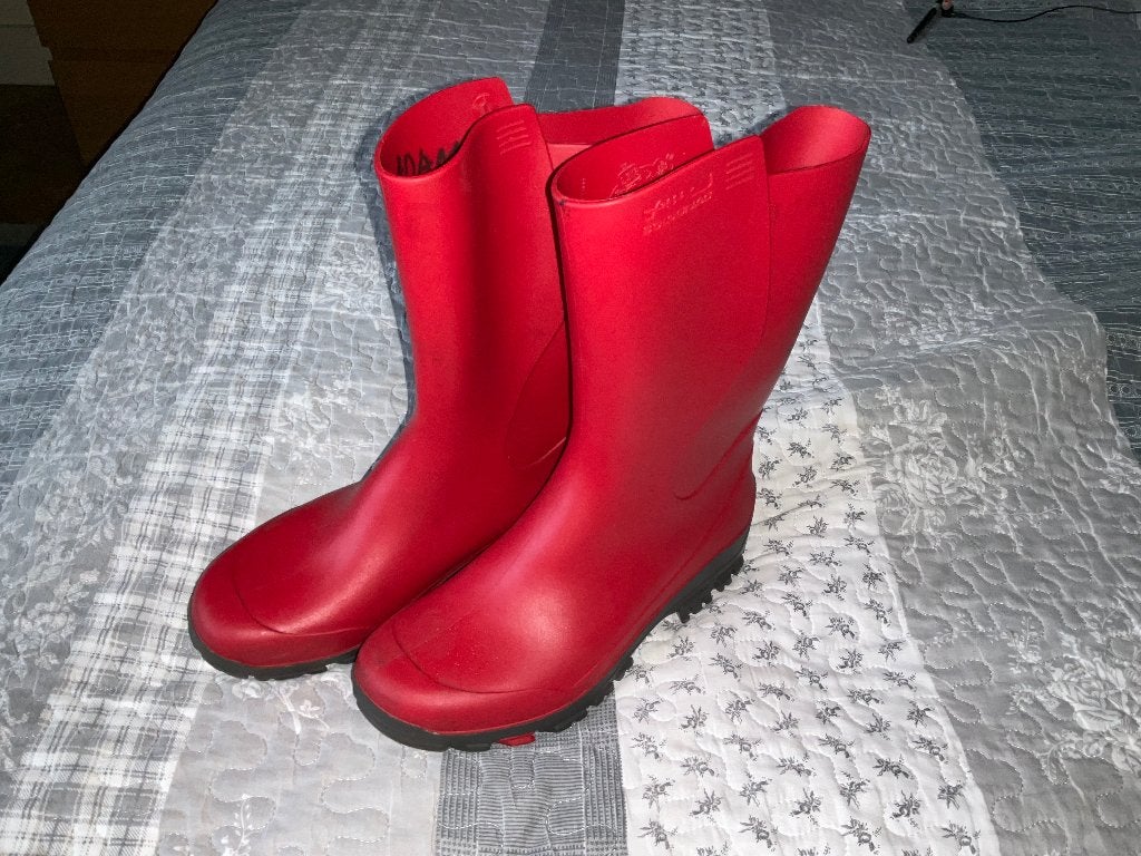 Bottes de pluie Décathlon Solognac 35/36, Enfants & Bébés, Utilisé, Bottes, Garçon ou Fille, Décathlon