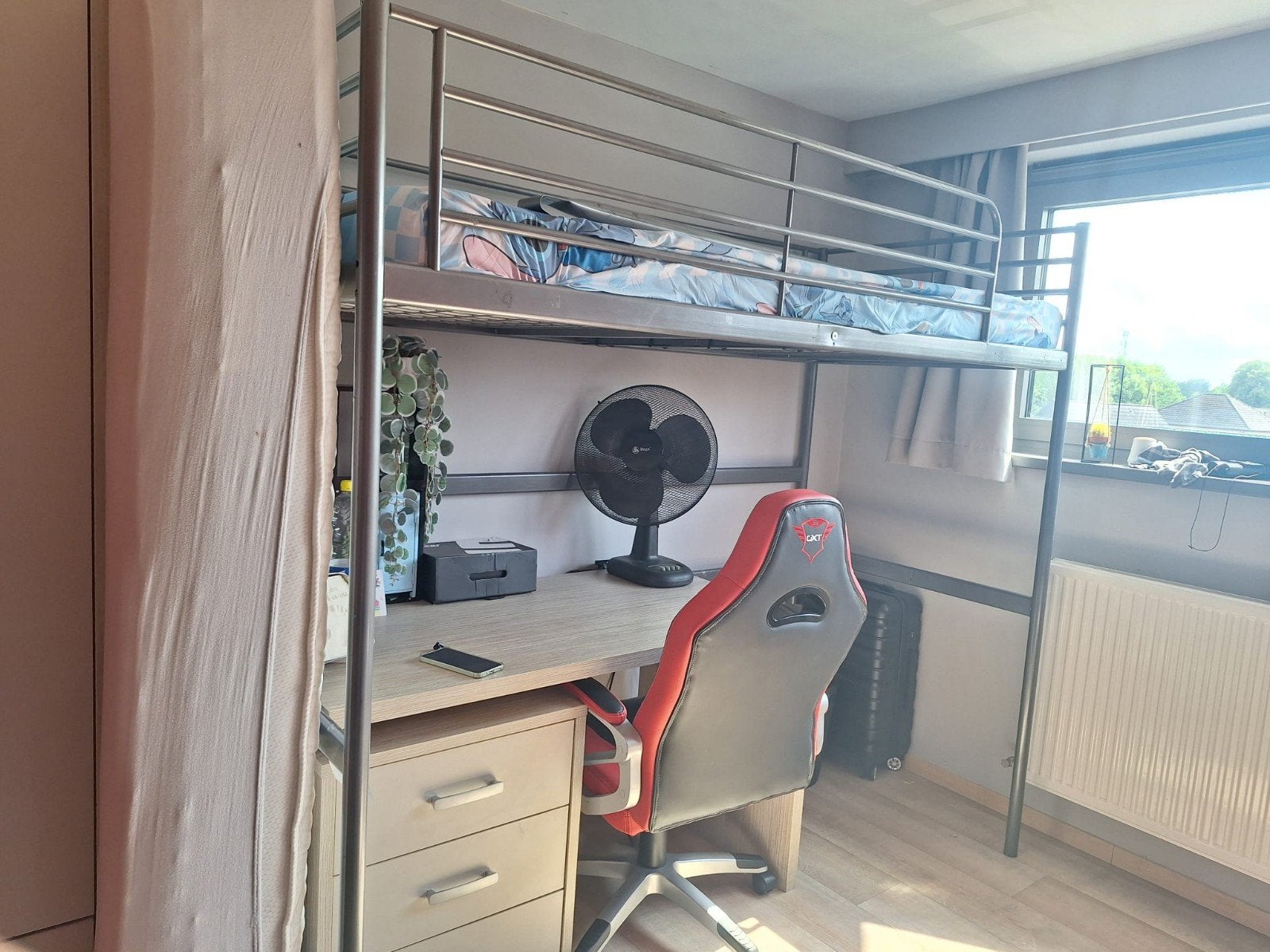 Lit mezzanine avec échelle, GRATUIT., 90 cm, Une personne, Enlèvement, Utilisé