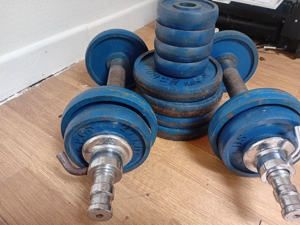 Dumbbells 30Kg, Sports & Fitness, Équipement de fitness, Enlèvement ou Envoi, Utilisé, Bras, Haltère
