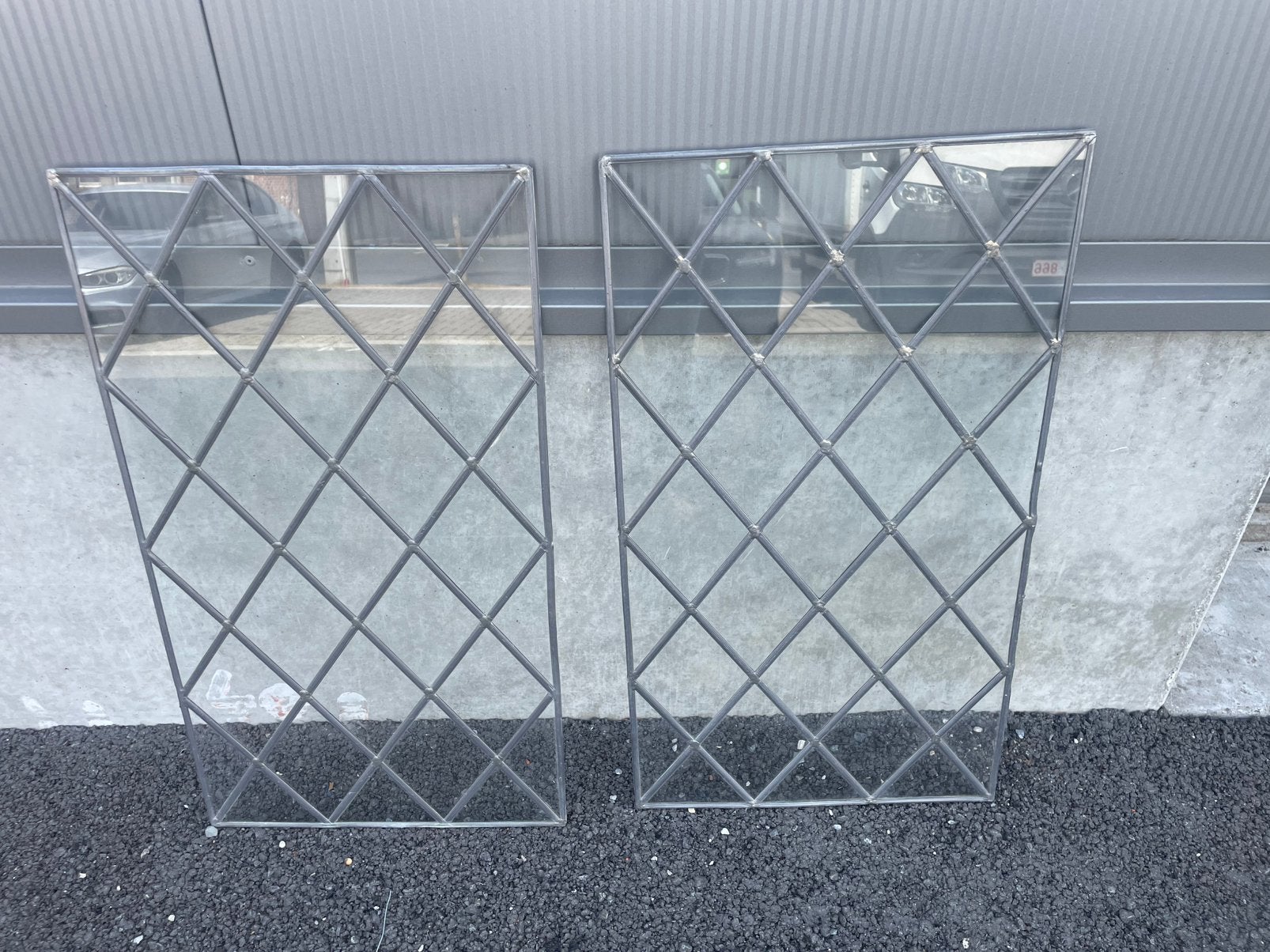 Glasramen in lood, Doe-het-zelf en Bouw, Glas en Ramen, Ophalen, Zo goed als nieuw