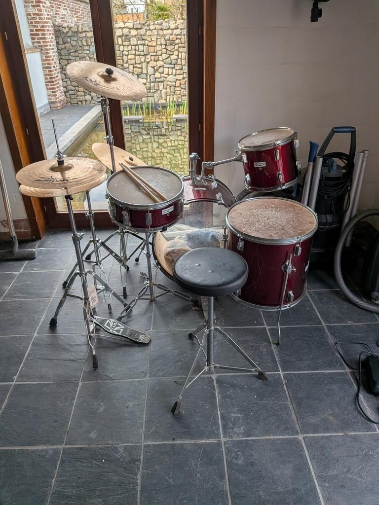 Drum, drums zijn burswood, simbalen van Zildjan, Musique & Instruments, Enlèvement