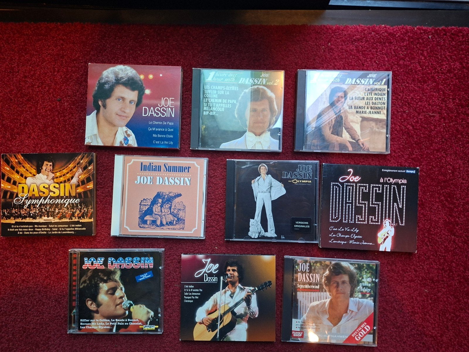 Lot de 10 CDs Joe Dassin, très bien entretenus., Enlèvement ou Envoi, Comme neuf, Chanson