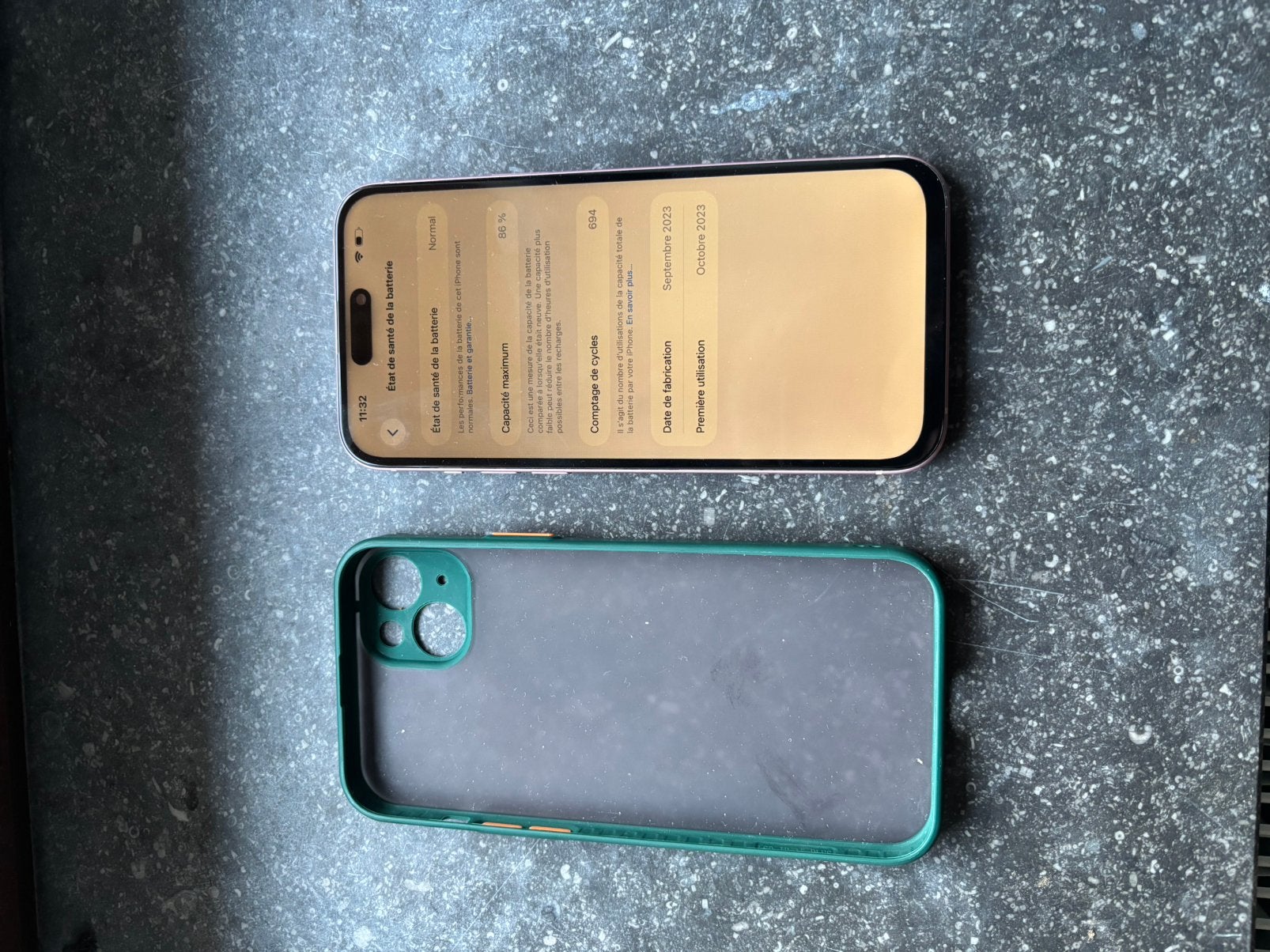Téléphone / iPhone 15 plus 126gb / batterie 86%, Télécoms, Enlèvement ou Envoi, Comme neuf, Rose, IPhone 15