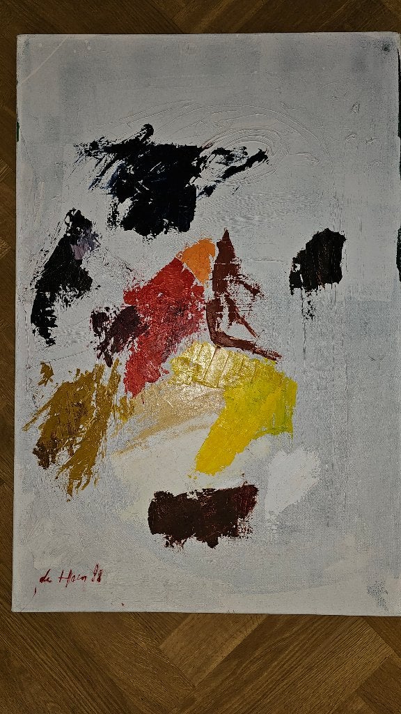 Groot werk Jurjen de Haan (Nieuwe Haagse School), Ophalen, Gesigneerd, Olieverf, Doek