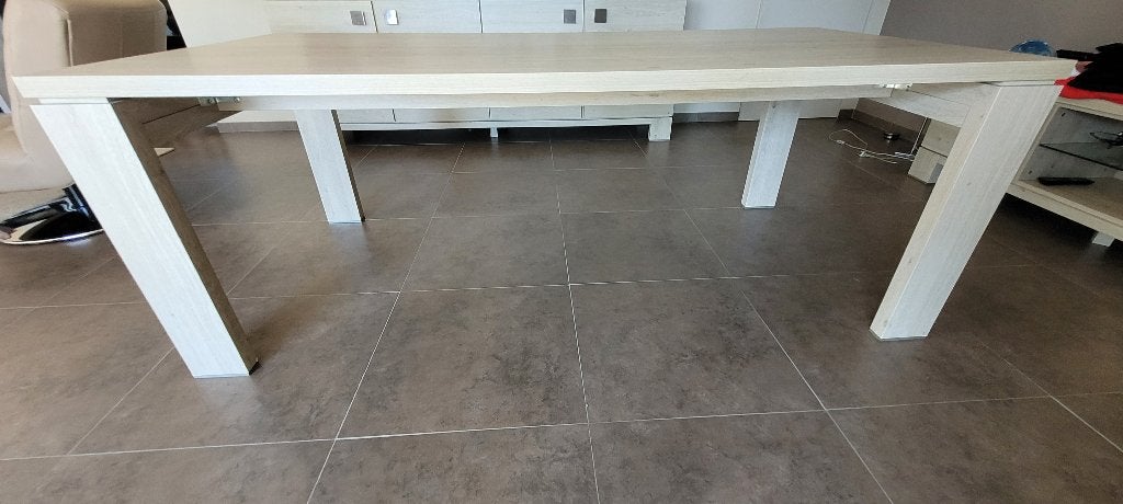 Eetkamerset (massief hout en fineer lichte eik), Huis en Inrichting, Ophalen, Zo goed als nieuw, Hedendaags