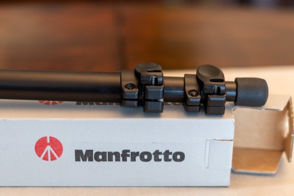 Manfrotto 679B monopod + 496RC2 kogelgewricht!, Audio, Tv en Foto, Fotografie | Statieven en Balhoofden, Ophalen, Zo goed als nieuw