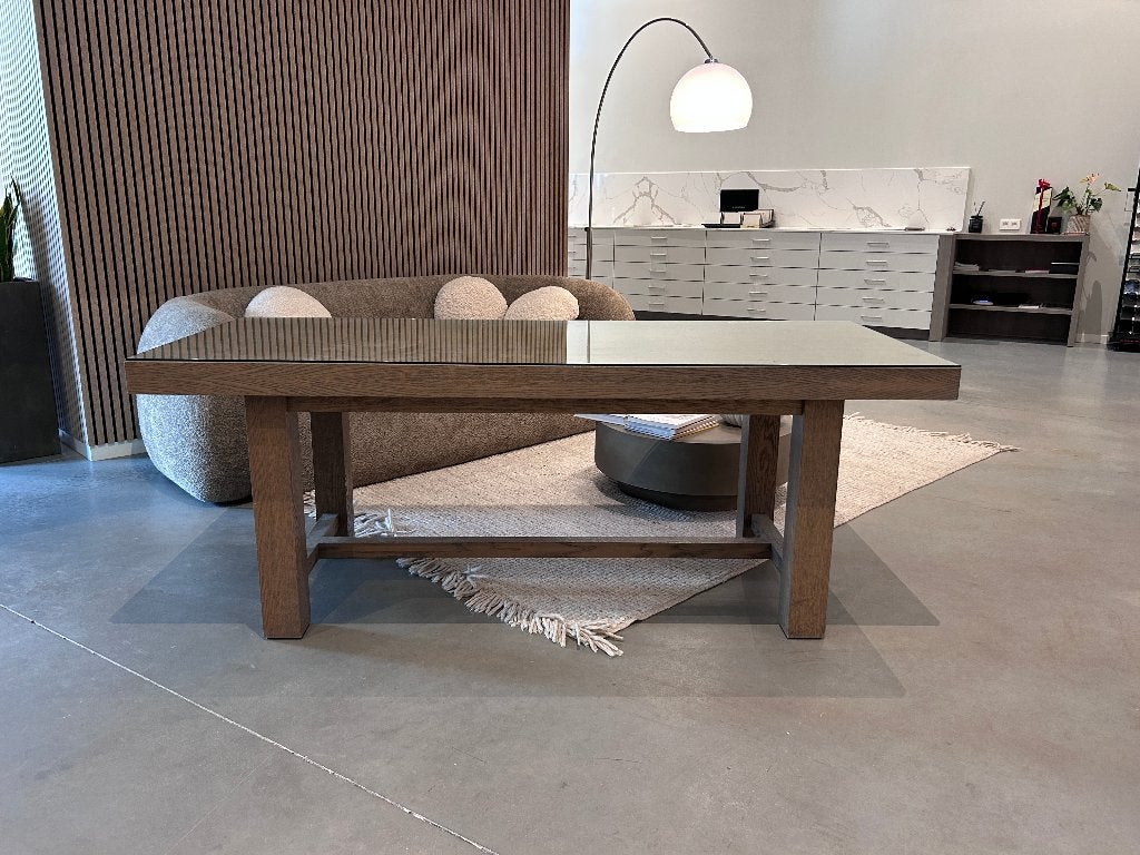 Massief eiken tafel, Maison & Meubles, Tables | Tables à manger, Enlèvement, Utilisé, 50 à 100 cm, Chêne
