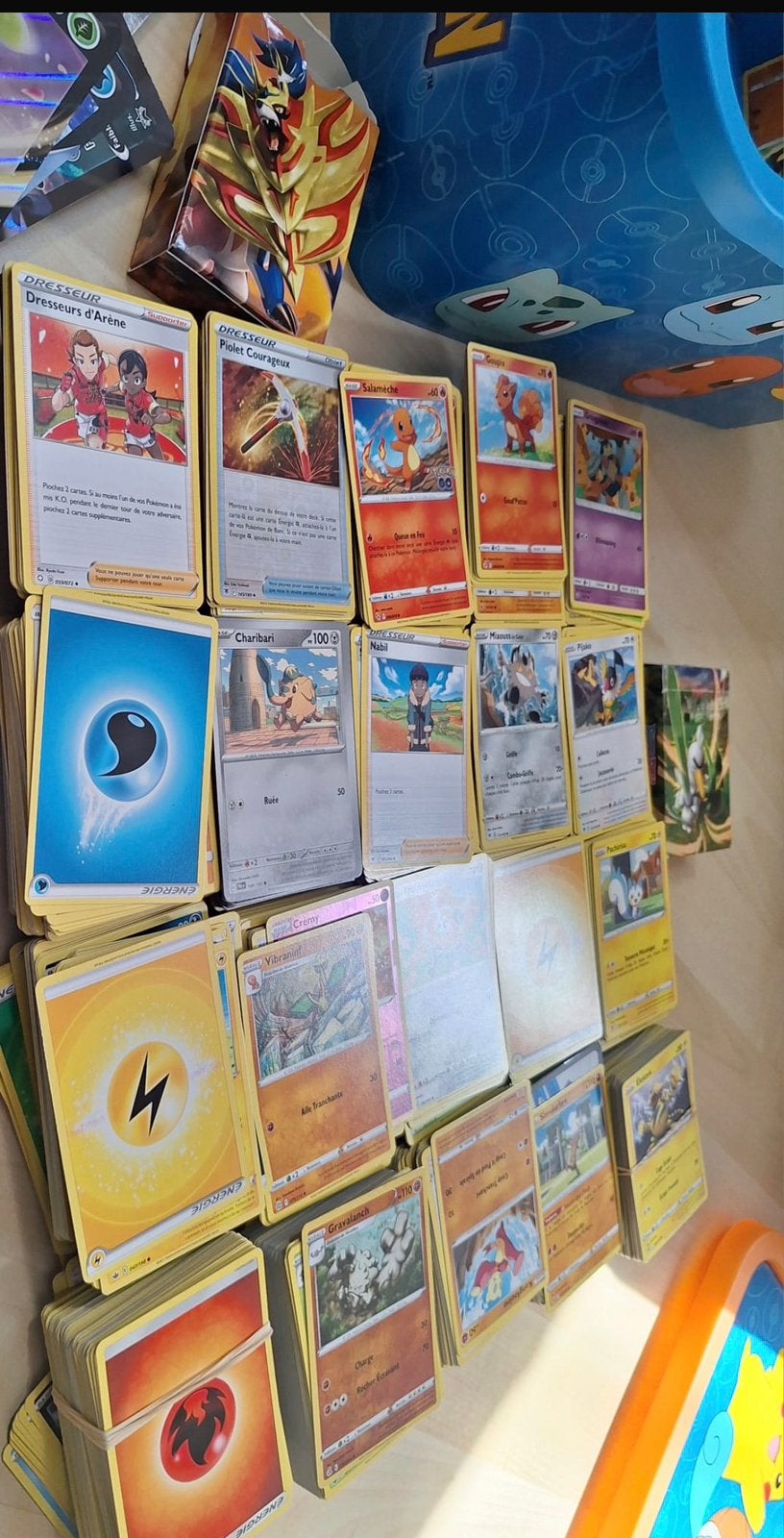 2000 cartes pokemon , rangement et accessoires, Enlèvement, Utilisé, Cartes en vrac