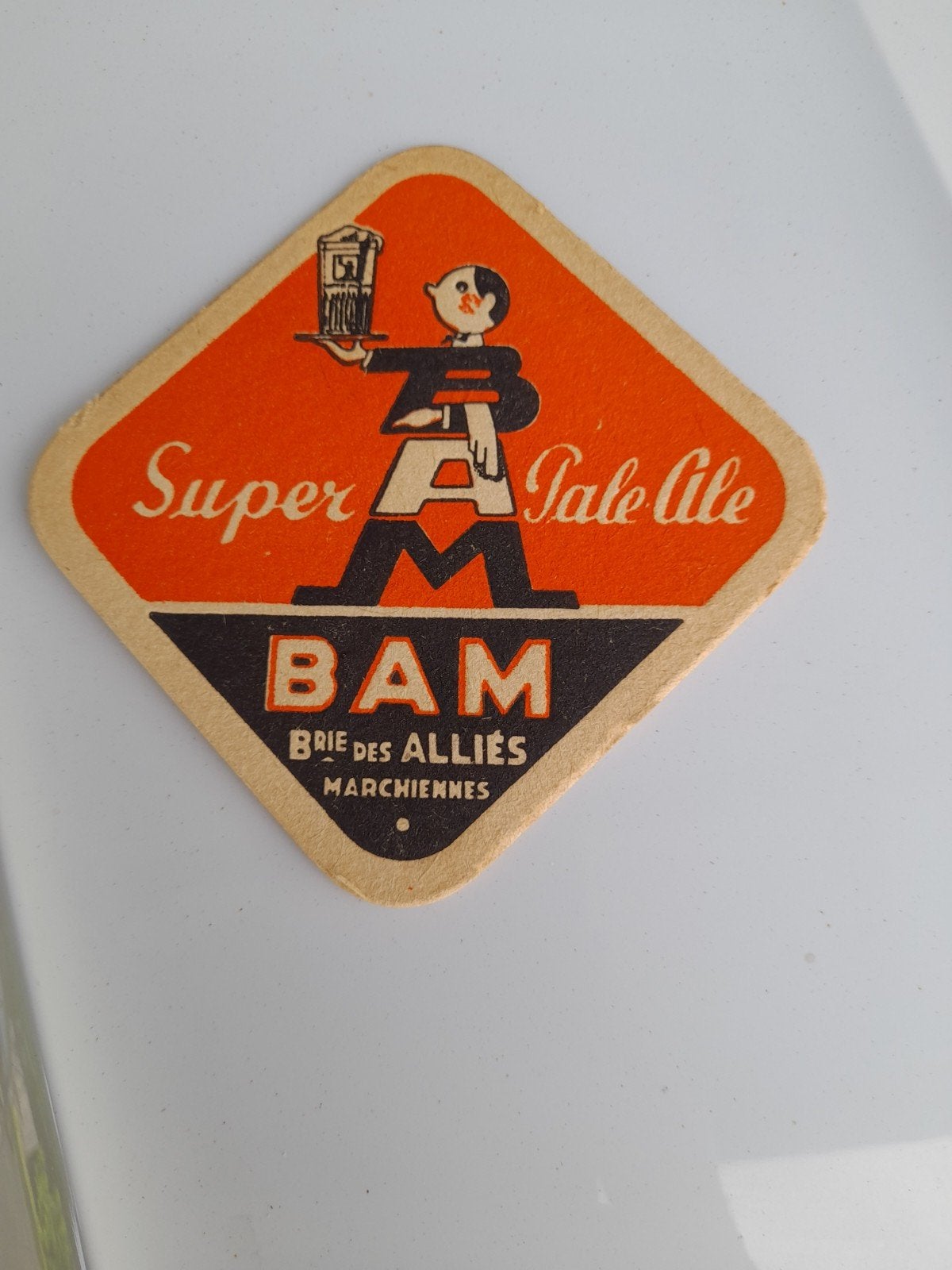 Tapis à bière : brasserie des alliés marchiennes, Enlèvement ou Envoi