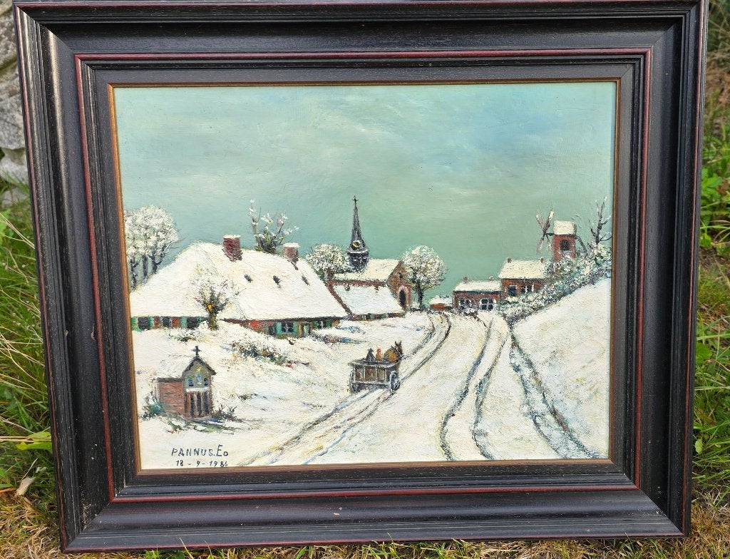 Schilderij op canvas, Antiek en Kunst, Ophalen, Landschap, Doek