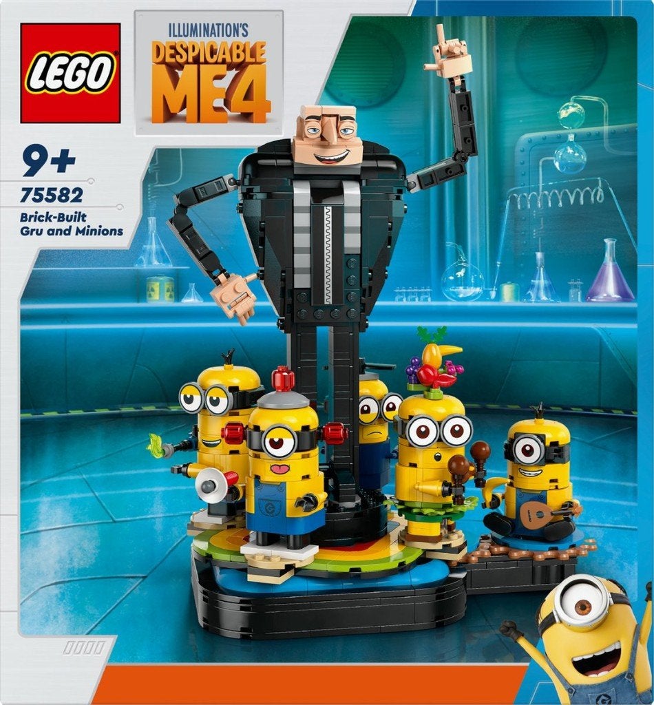 LEGO 76780 + 75582 Wednesday Addams/Gru en Minions – Verhuur, Overige thema's, Lego, Ophalen of Verzenden, Compleet
