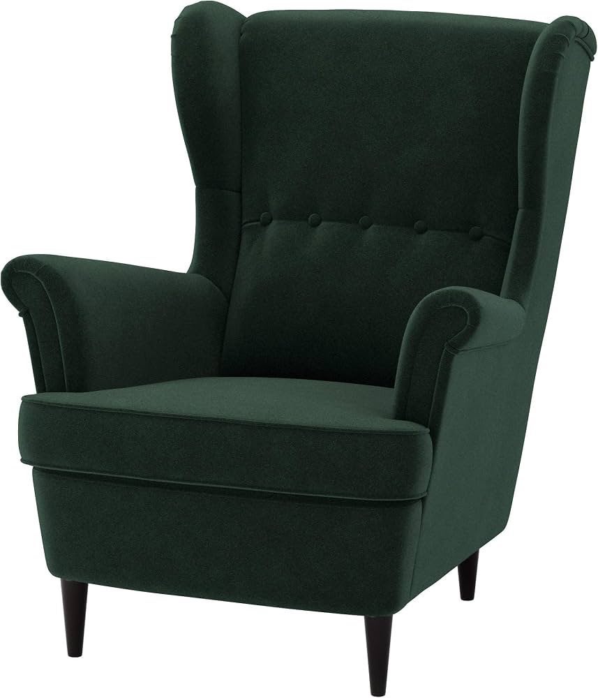 Donkergroene fluwelen fauteuil – zeer goede staat, Huis en Inrichting, Ophalen, Zo goed als nieuw