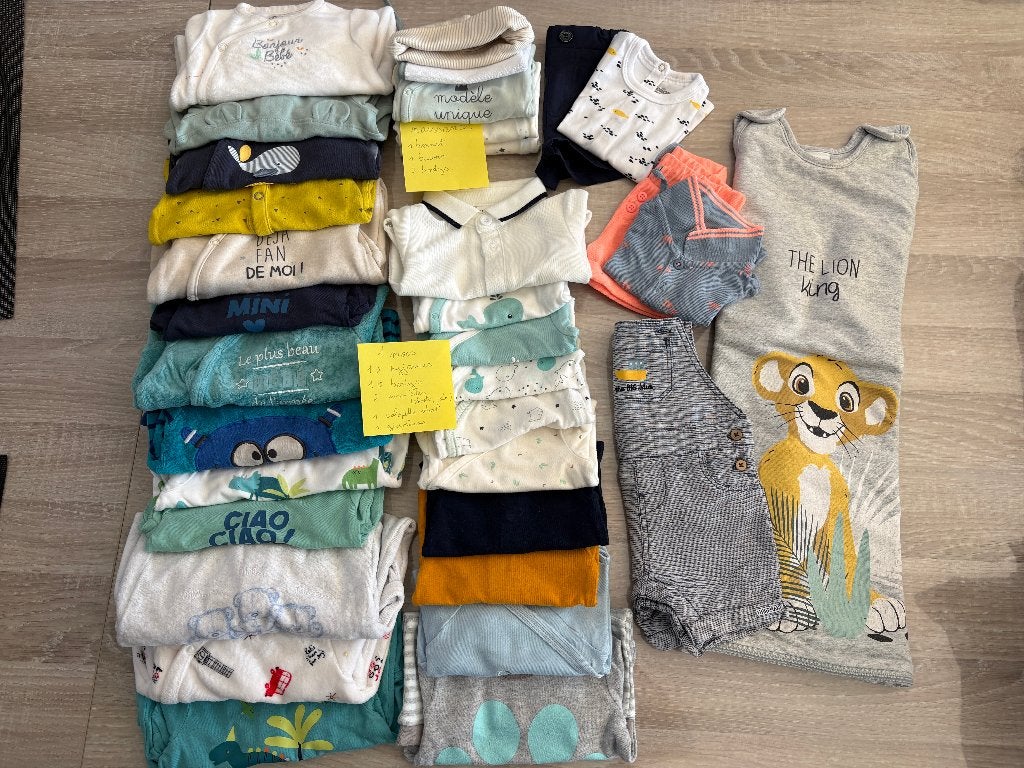 lot de vêtements garçon  naissance 1mois, Enlèvement ou Envoi, Comme neuf, Taille 56