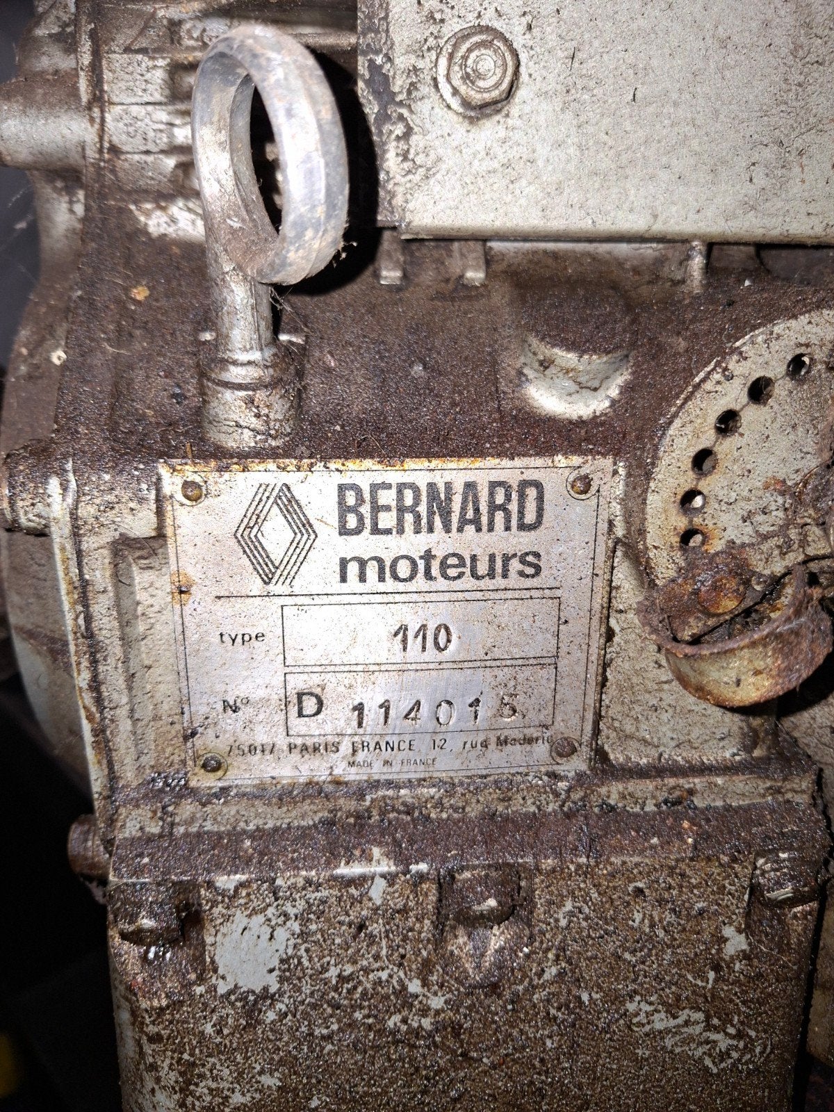 Renault Bernard motor, generator, Bricolage & Construction, Enlèvement