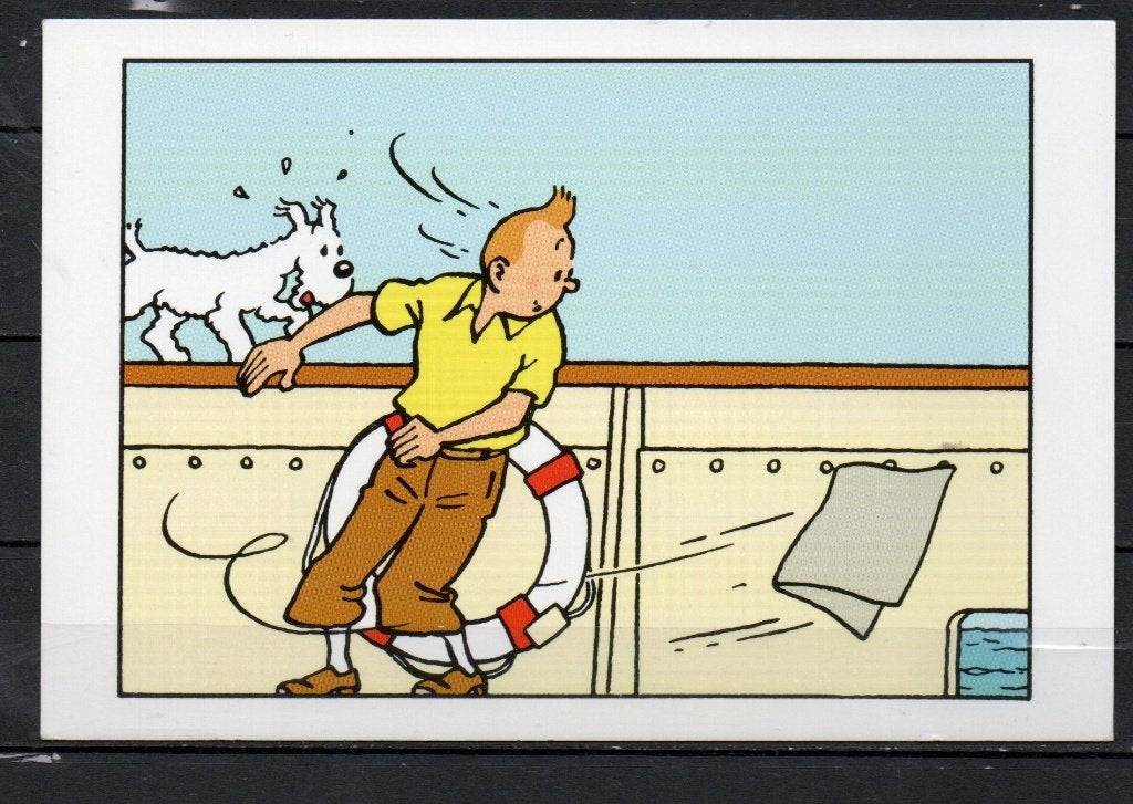 Carte postale : Hergé : Tintin - les cigares du pharaon, Collections, Enlèvement