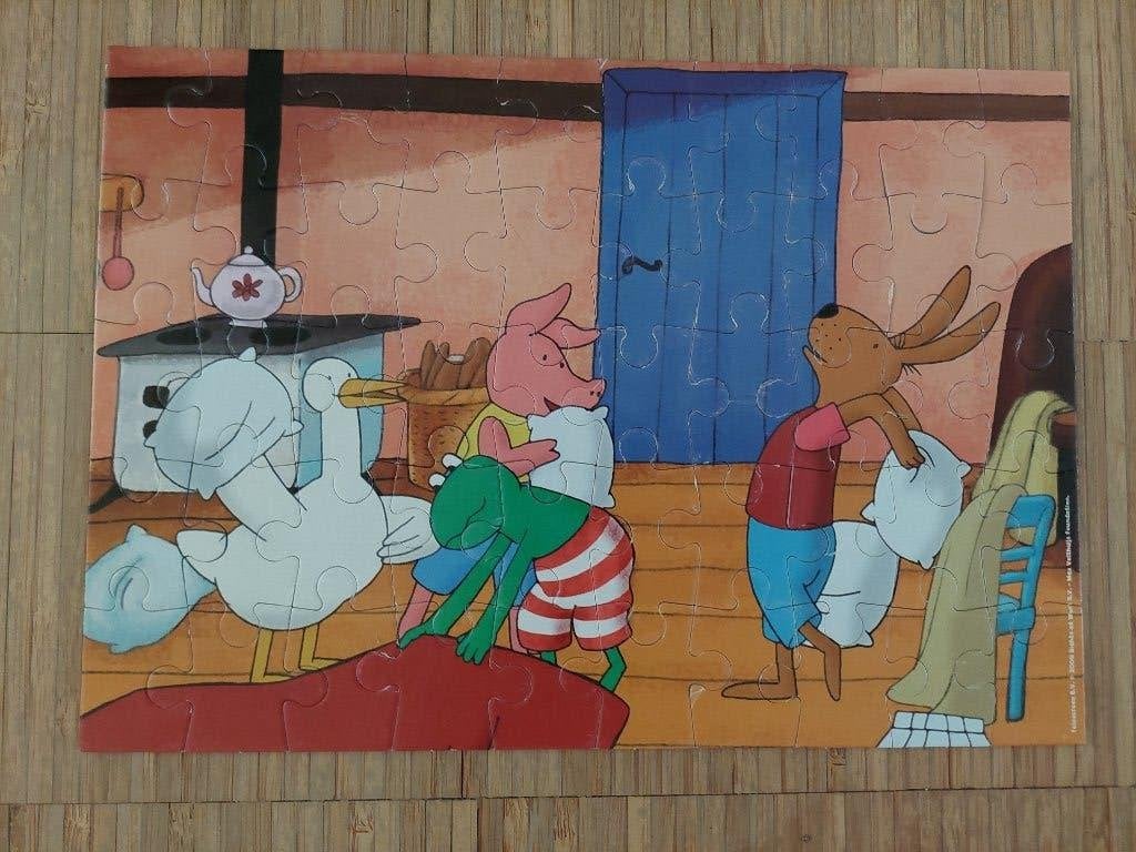 3 Kinderpuzzels, Ophalen, 10 tot 50 stukjes, Zo goed als nieuw, 4 tot 6 jaar