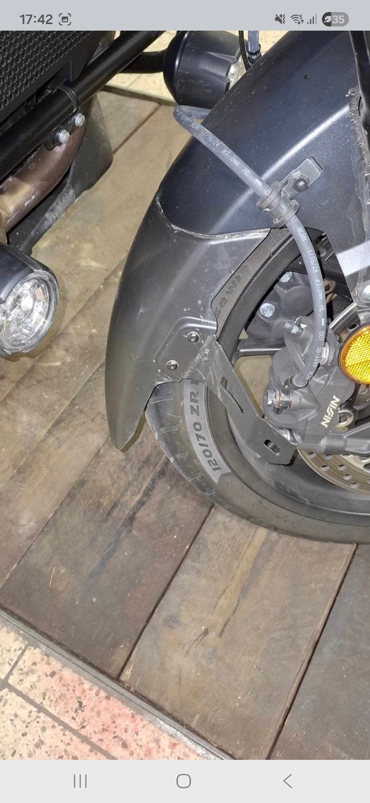 Verlenging voorspatbord Honda NT 1100, Motoren, Ophalen of Verzenden