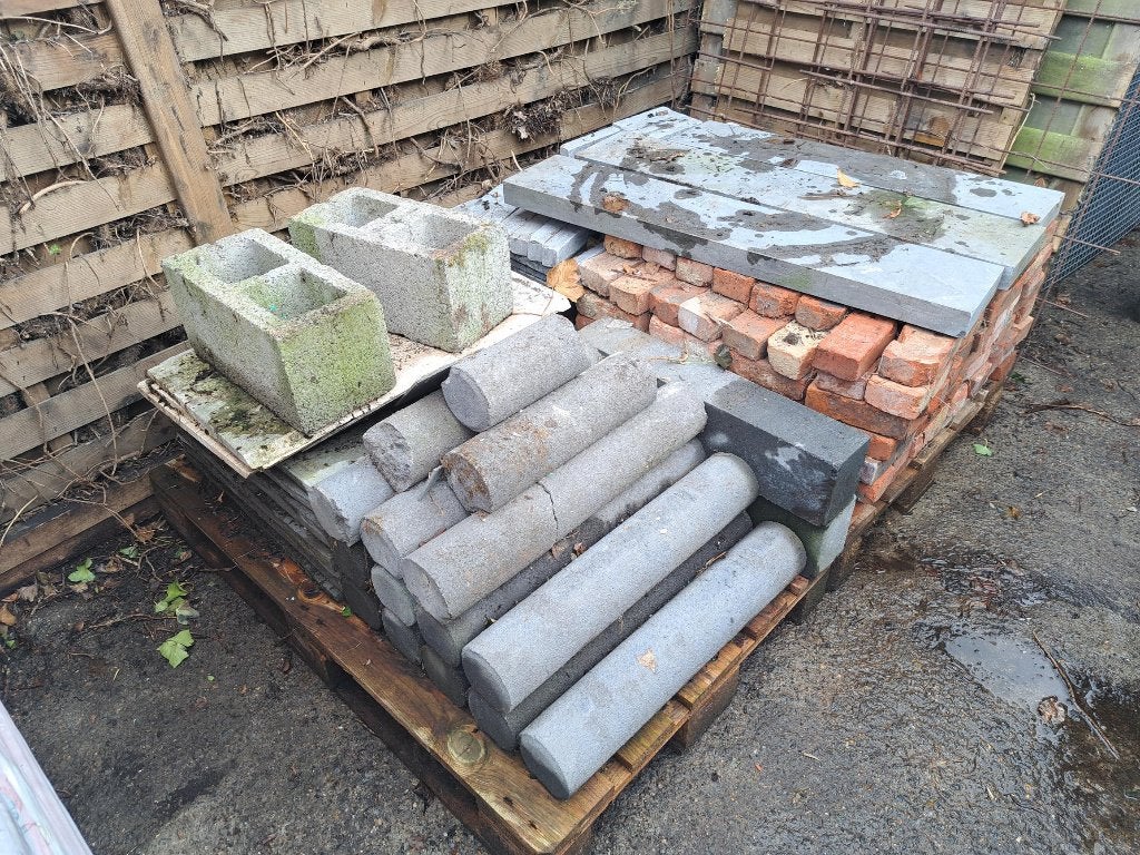 Assortiment stenen, Tuin en Terras, Ophalen, Gebruikt, Beton, Overige typen