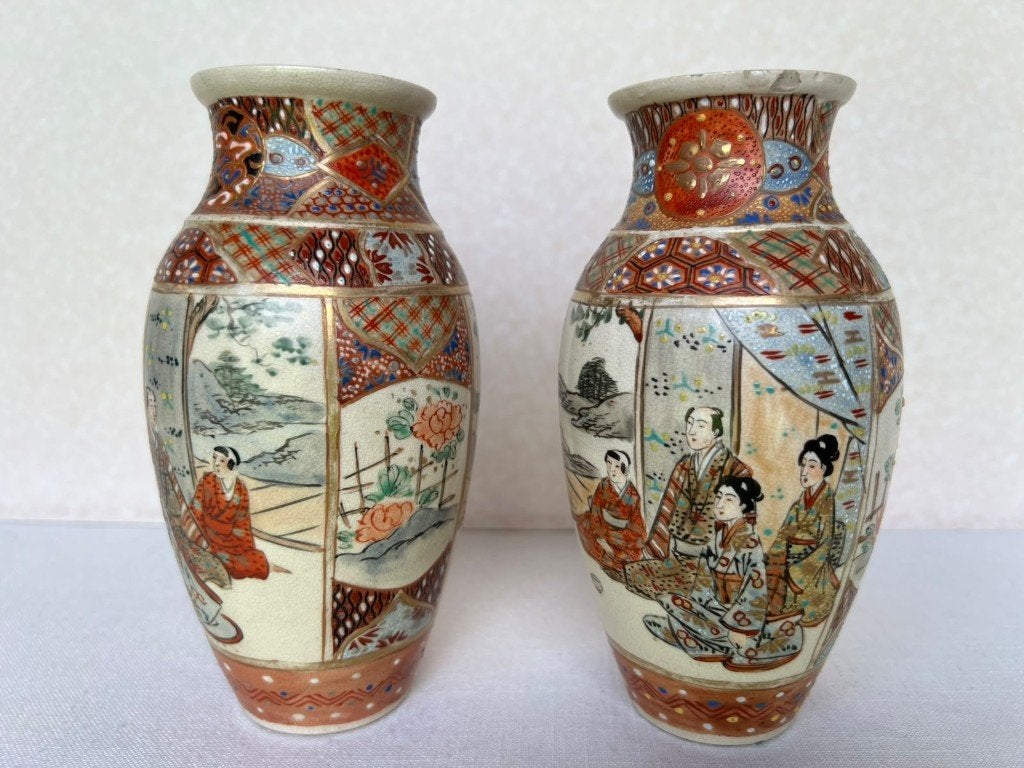 Vintage Japanse Satsuma vazen, Enlèvement