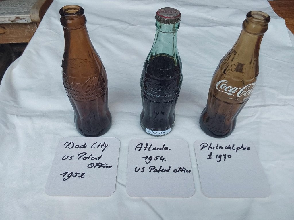 Coca Cola flessen  Atlanta 1954,Dade City1952, Philadelphia, Enlèvement ou Envoi, Utilisé, Ustensile
