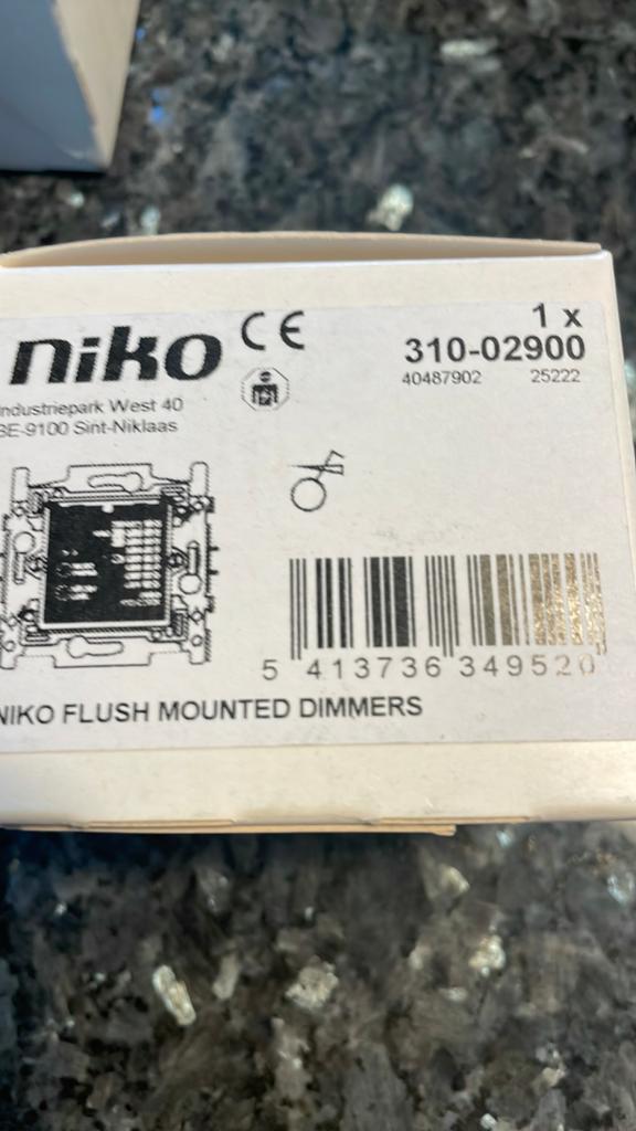 Niko flush mounted dimmer, Enlèvement ou Envoi, Neuf