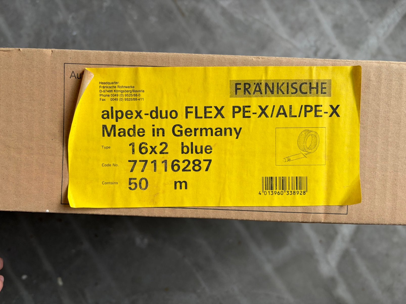 Alpex-duo FLEX 50m blue, Doe-het-zelf en Bouw, Ophalen, Nieuw