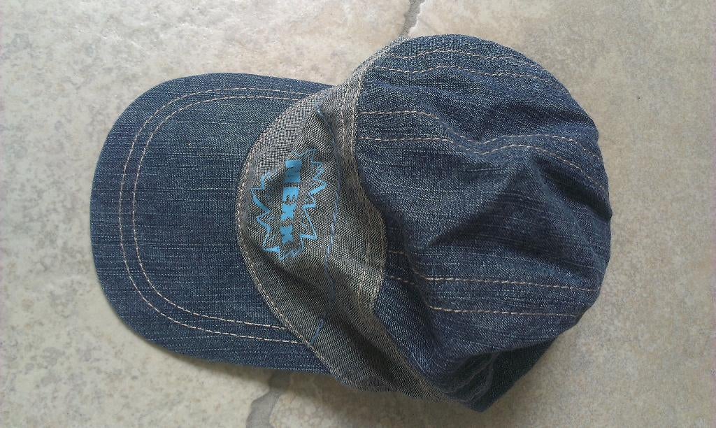 Merk Mexx : stoere jeans pet mt 68, Kinderen en Baby's, Babykleding | Maat 68, Mexx, Ophalen of Verzenden, Zo goed als nieuw, Jasje