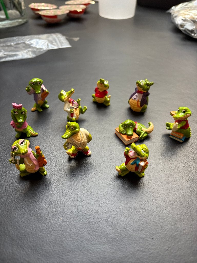 Kinder Surprise – 10 Crazy Crocos à l'école – 1991, Collections, Enlèvement ou Envoi, Comme neuf, Figurines