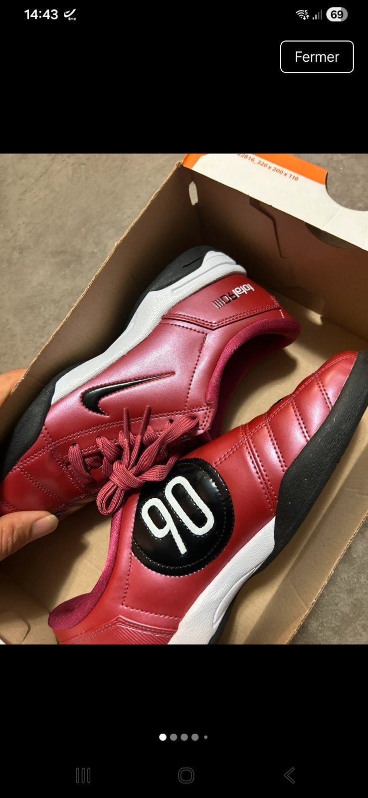 Nike total 90 indolore neuf pointure 41, Enlèvement
