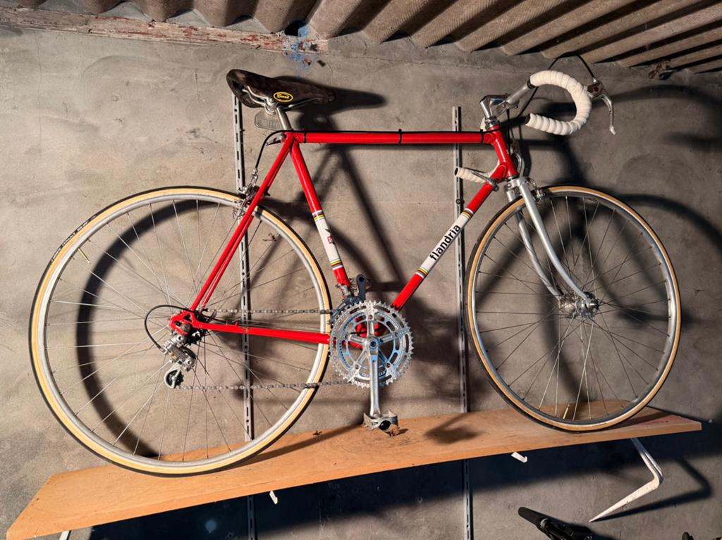 Flandria gerestaureerde vintage koersfiets, Frein sur jante, Moins de 10 vitesses, Enlèvement, 53 à 57 cm